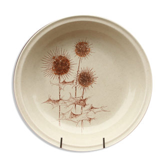 Hollow dish Sarreguemines "Thistles"