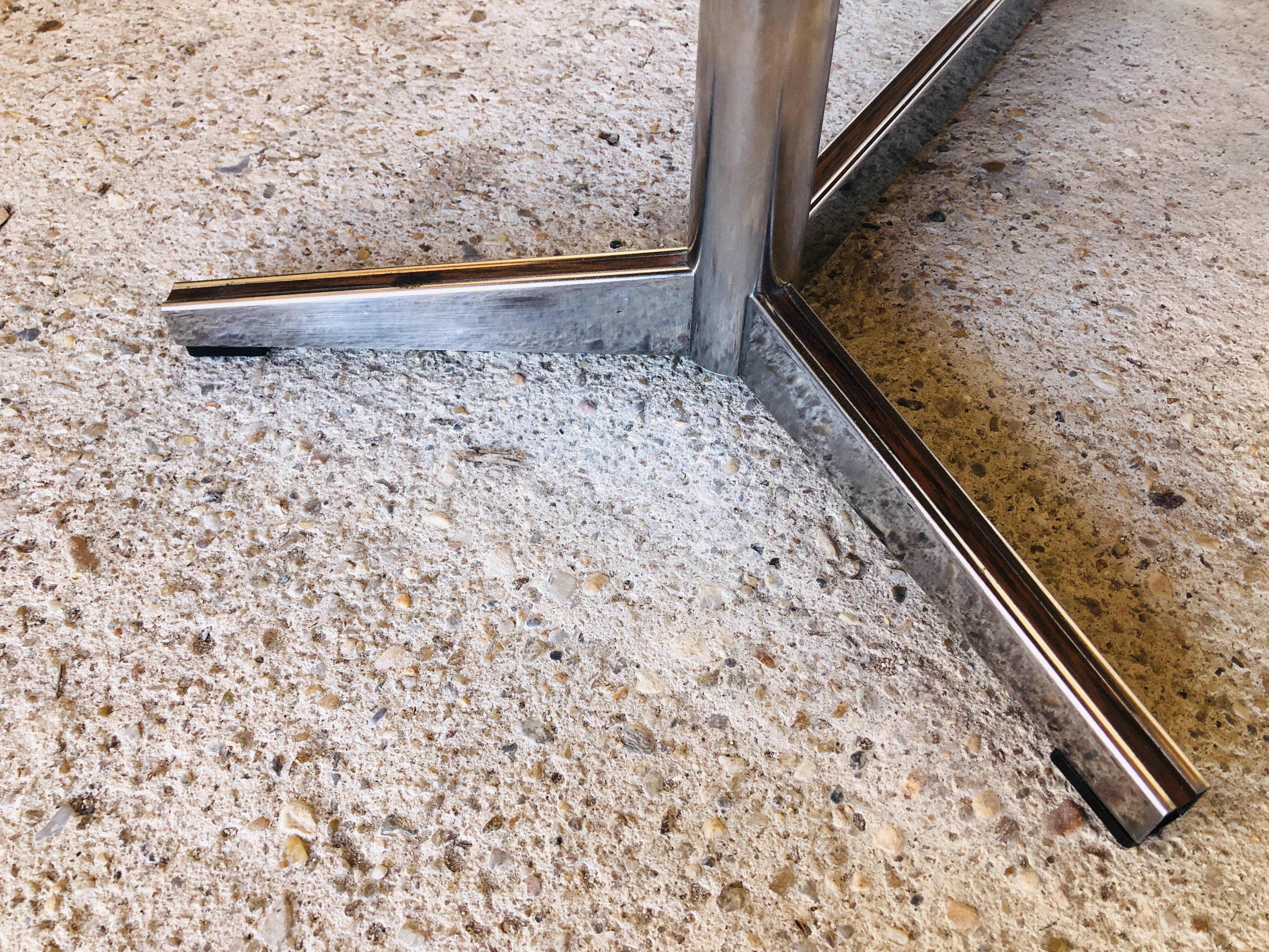 Ceramic and chrome coffee table circa 1970