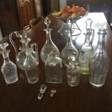 Lot of 9 old carafes