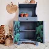 Parisian buffet in blue wood