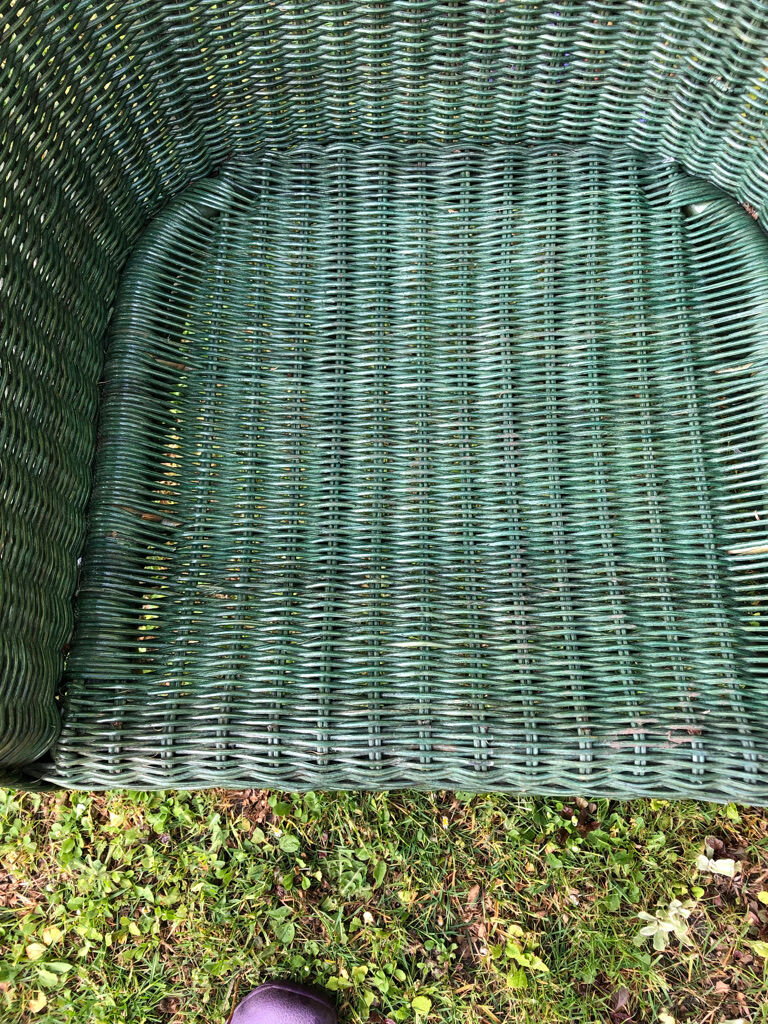 Vintage rattan armchair