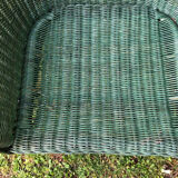 Vintage rattan armchair