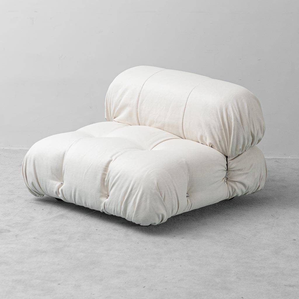 Fauteuil Camaleonda de Mario Bellini pour B&B Italia – Lin couleur crème, années 1970