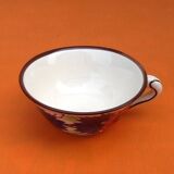Tasse / Soucoupe à Déjeuner Faïence à décor floral