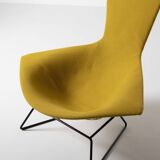 Vintage Harry Bertoia Bird lounge chair and ottoman, Knoll, circa 1960s, re