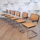 Set of 6 black S32 / S64 chairs by Marcel Breuer for Thonet, 1977
