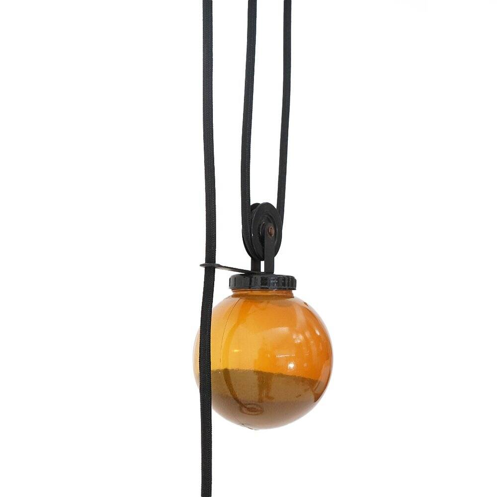 Sliding chandelier Aggregato by Enzo Mari for Artemide, 1970s