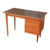 Vintage oak desk from the 70s, Romania.