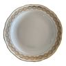 Plat porcelaine du berry france PL motifs doré