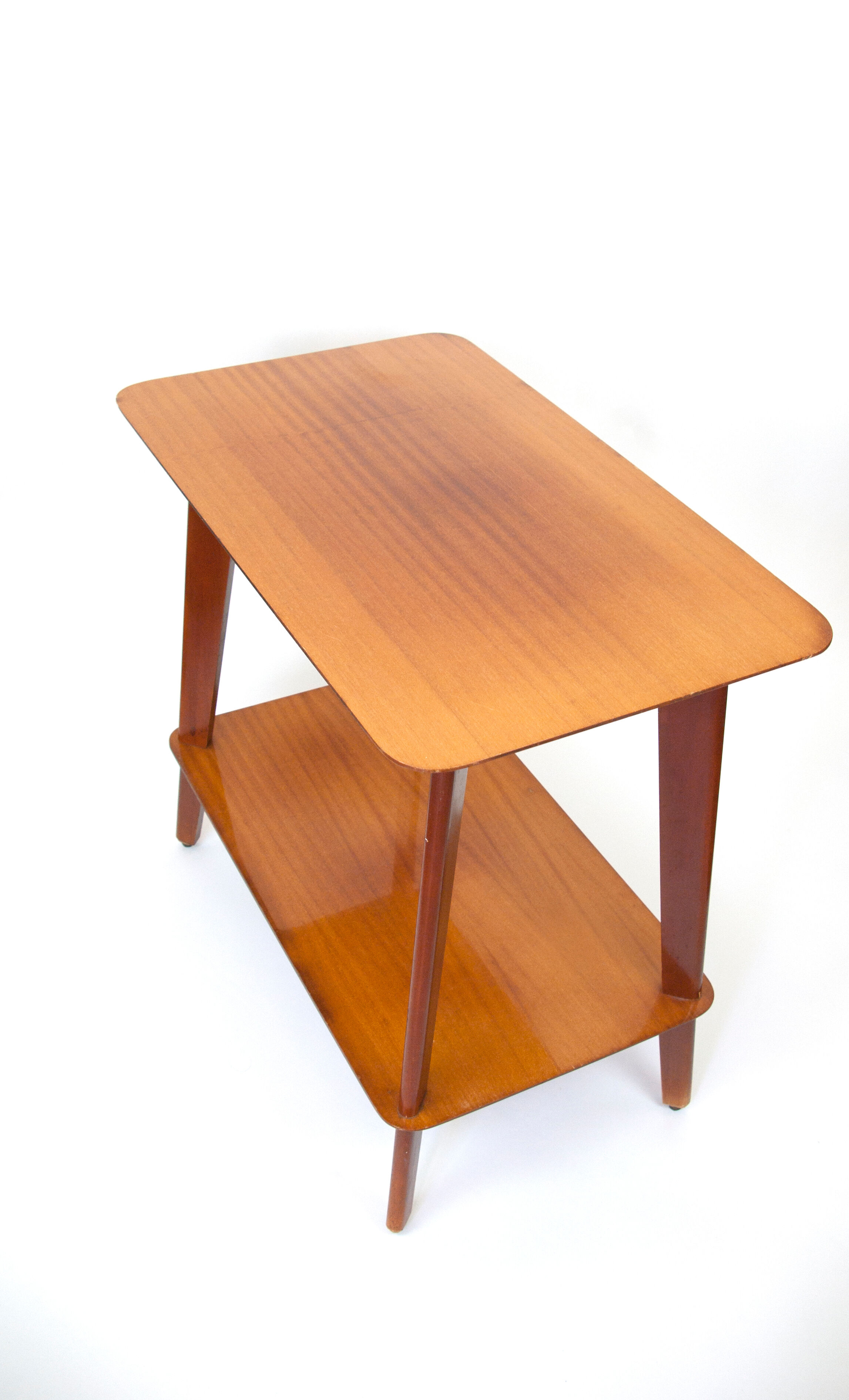 Lacquered wood serving table