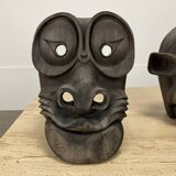 Pair of Asian theater masks
