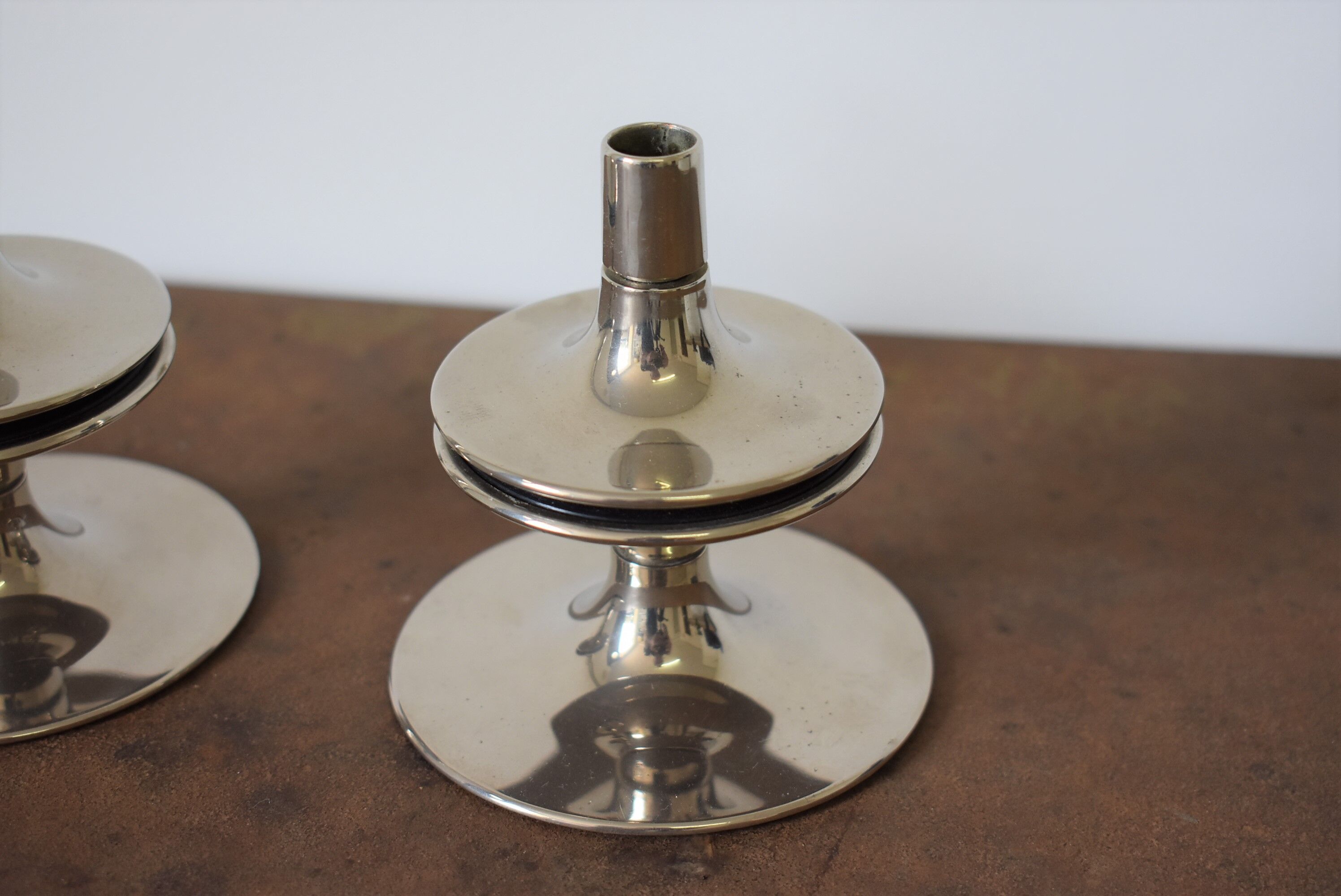 Vintage Nagel candlestick duo