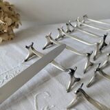 Set of 12 Christofle knife rests, Moderne 1912 model