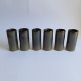 Set of 6 vintage sandstone soliflores