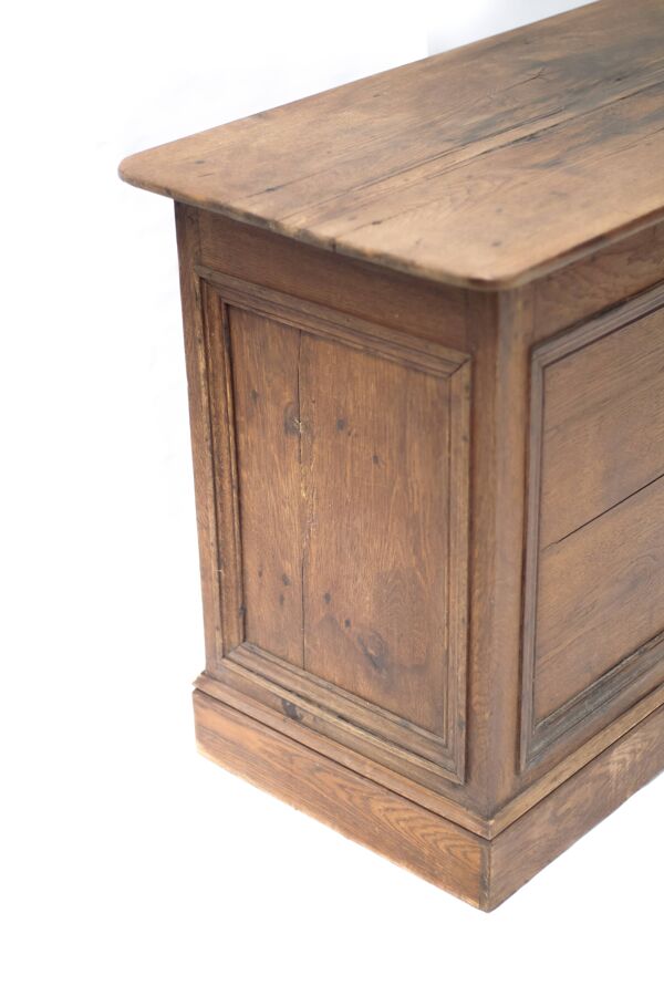 Meuble de métier, comptoir, buffet, meuble de rangement vintage.