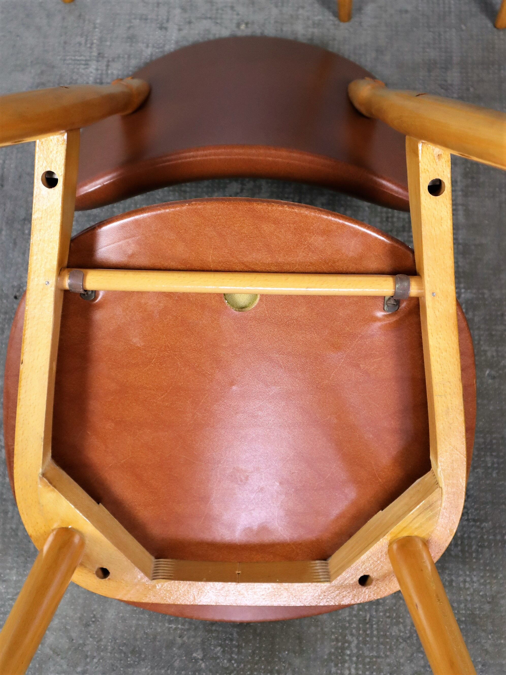 4 Chaises de Baumann, modèle Pégase, 1960