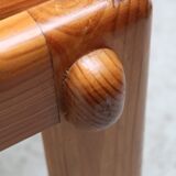 Stool design scandinavian sauna solid pine 1970