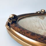 Golden old oval frame