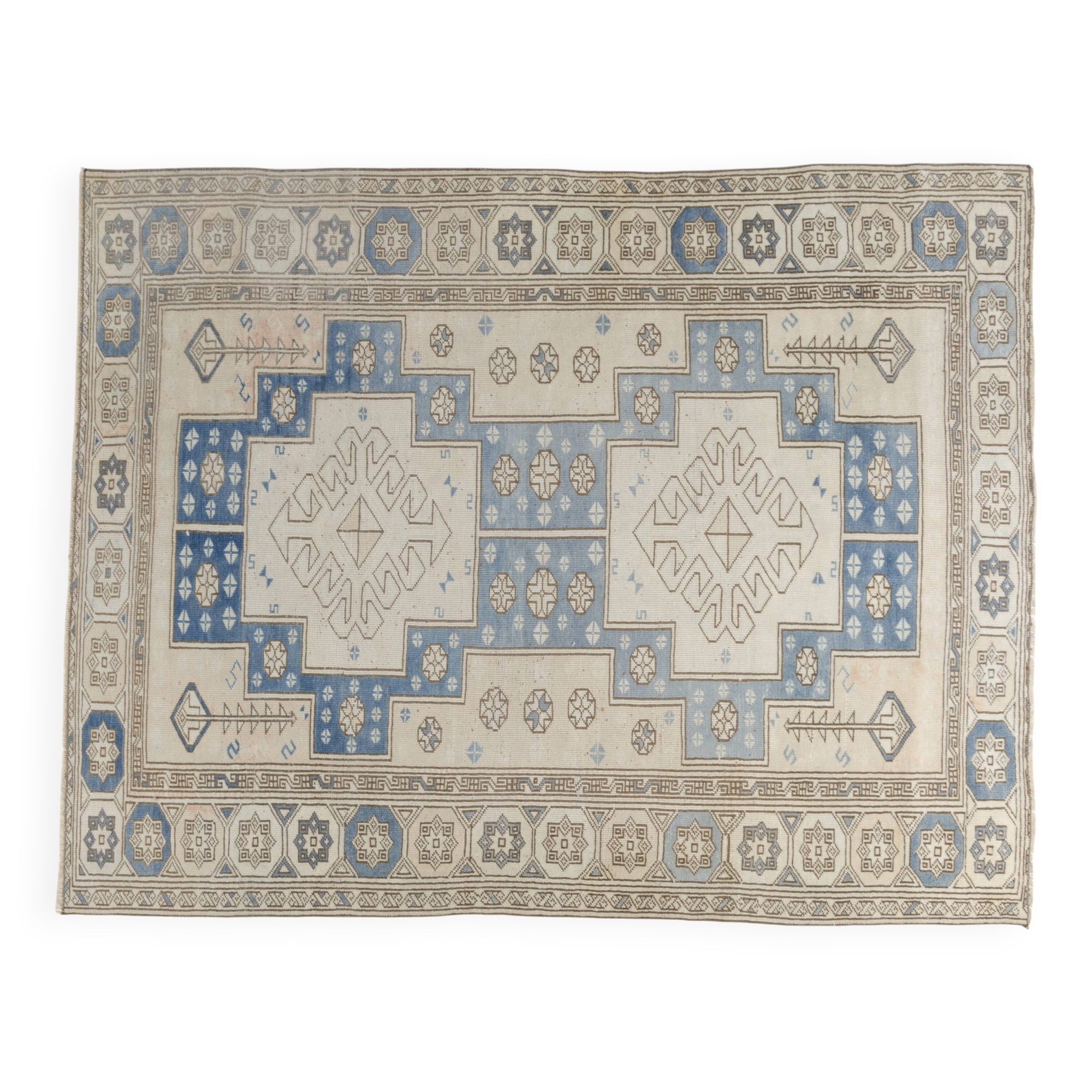 Tapis anatolien vintage géométrique