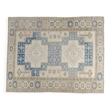 Geometric Vintage Anatolian Carpet