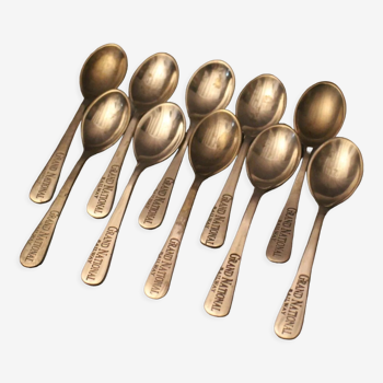 Set of 10 small spoons marked Grand National Railway