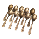 Set of 10 small spoons marked Grand National Railway