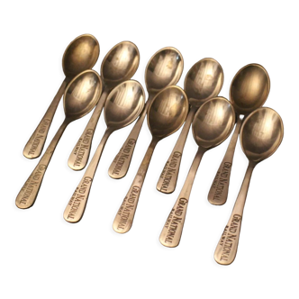 Set of 10 small spoons marked Grand National Railway