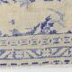3x12 Blue & Beige Antique Vintage Runner Rug, 80x369Cm SK 23836