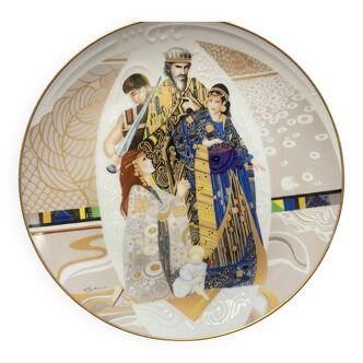 Assiette decorative porcelaine collection made in usa "le jugement de salomon"