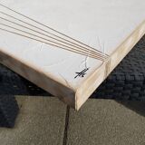 Tableau peinture abstraite minimaliste "brut" fait main