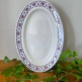 Antique serving dish in Saint-Amand earthenware (Nord)