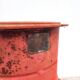 Amphora vase old enamelled sheet metal