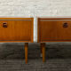 Pair of Scandinavian teak bedside tables
