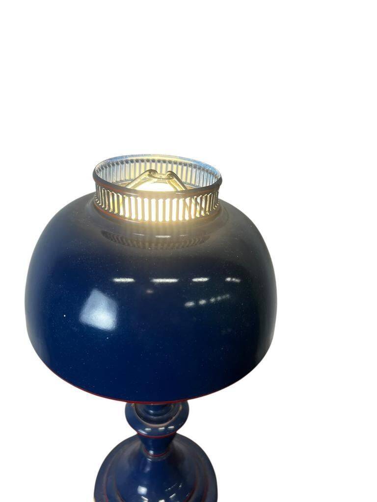Mini vintage blue desk lamp