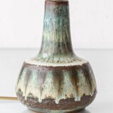 Pair of Søholm Stentøj table lamps, modern organic glazed stoneware, 1960s