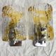 Duo of two-tone Murano Mazzega wall lights 1970