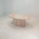 Italian marble oval coffee table, 1970's