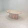 Italian marble oval coffee table, 1970's