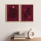 duo of contemporary collages inspired by Matisse signed eawy