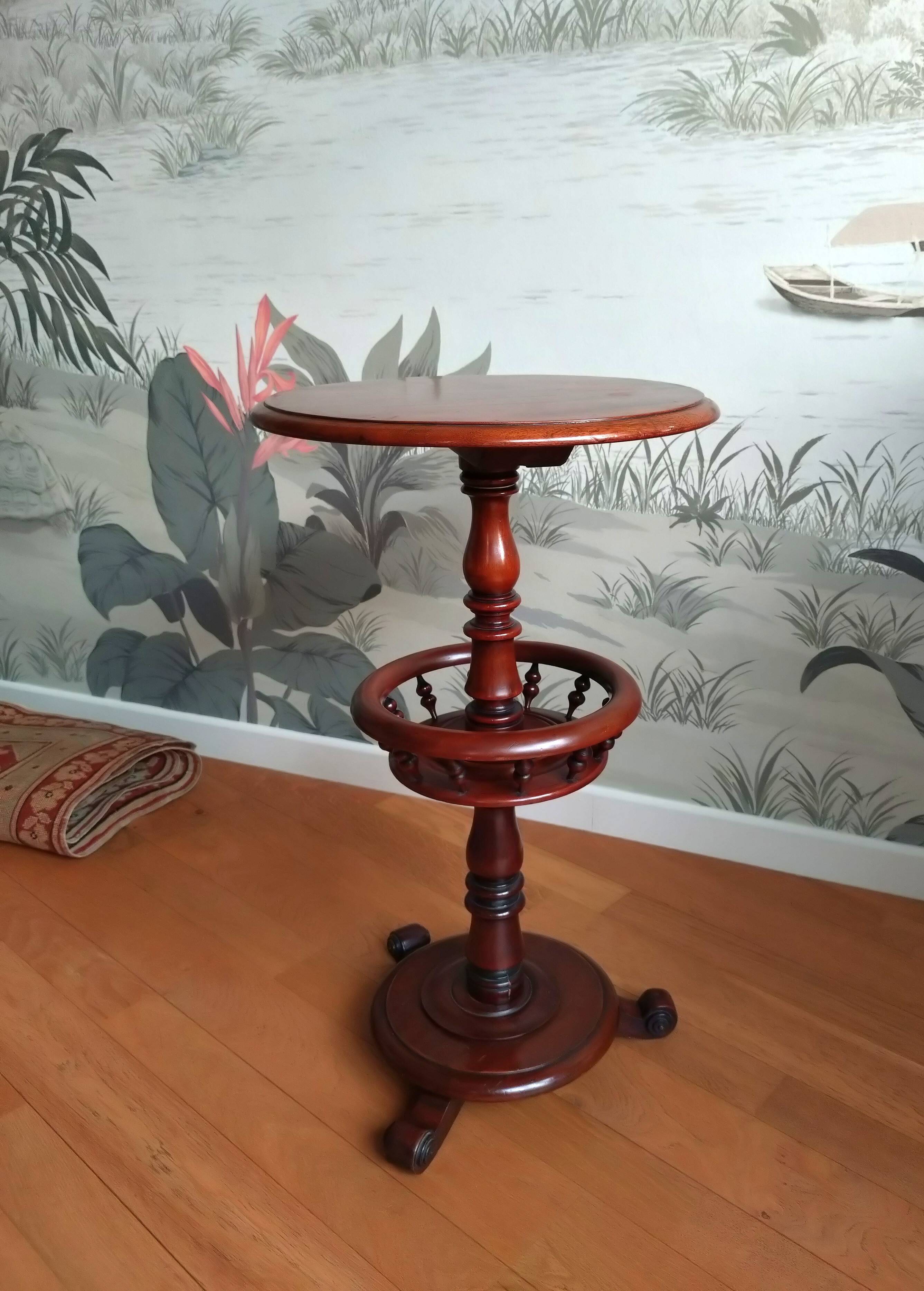 Round side table
