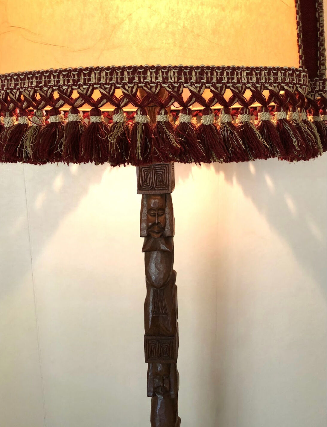 African floor lamp