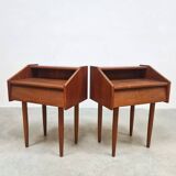 Vintage Danish design night stands cabinet 1960