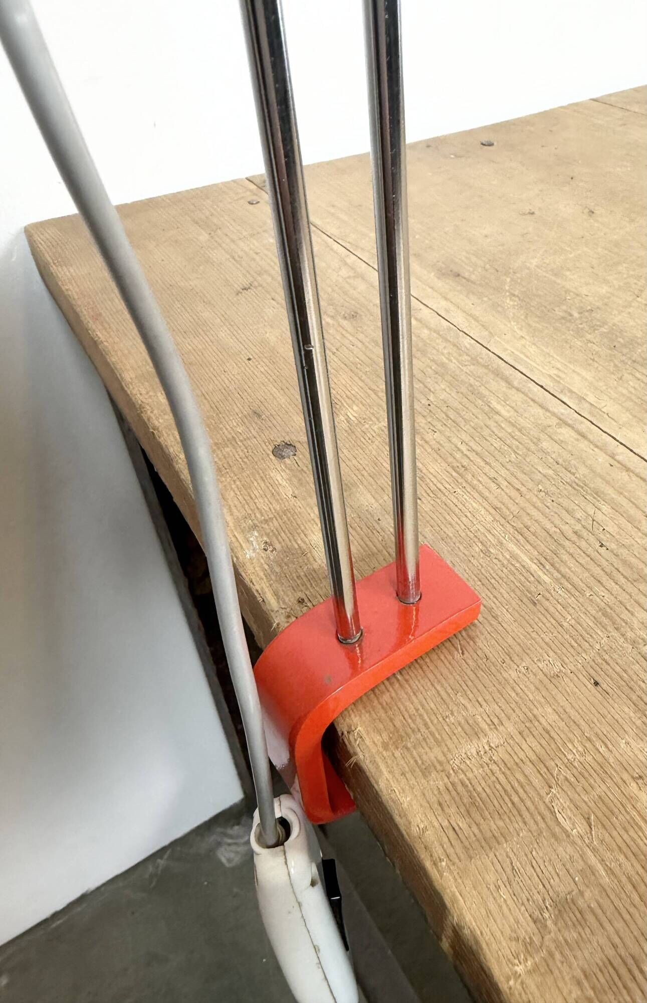 Vintage Red Table Lamp by Josef Hůrka for Lidokov, 1960s