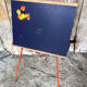 Old school board collapsible orange tube