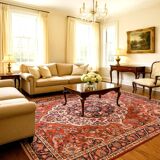 Persian Iran Saman Oriental Rug: 3.20 X 2.07 Meters - Made in