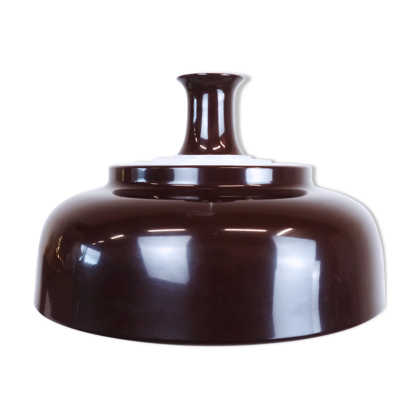 Metal bell hanging lamp, Sweden, 1960
