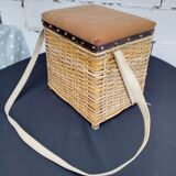 Chest seat for child wicker year 60