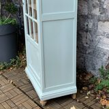 Antique celadon glass Parisian wardrobe H162