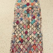 Tapis berbère, vintage boucherouite, 90 x 263