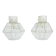 Pair of Limburg Glashütte ceiling lamp flush mount , 1970s